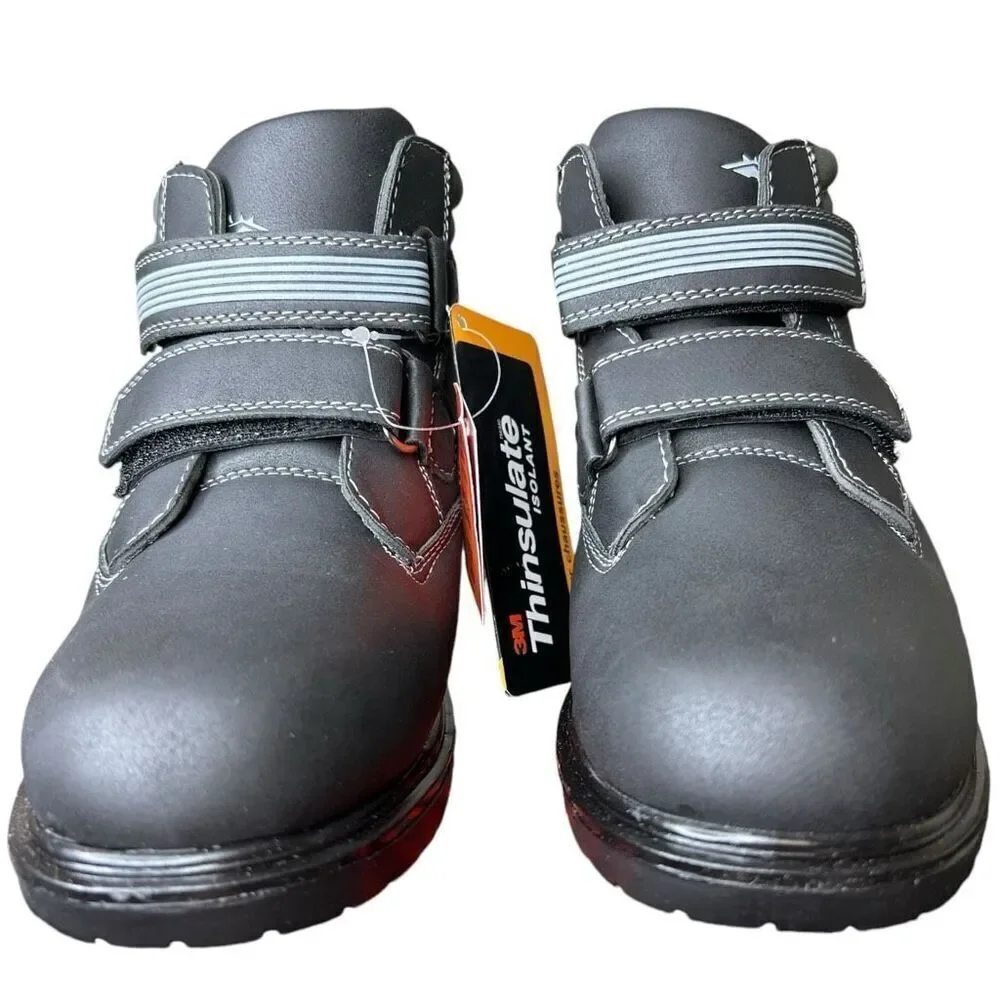 NEW Deer Stags Kids' Marker Waterproof Black/Grey Work Boot 2.5M